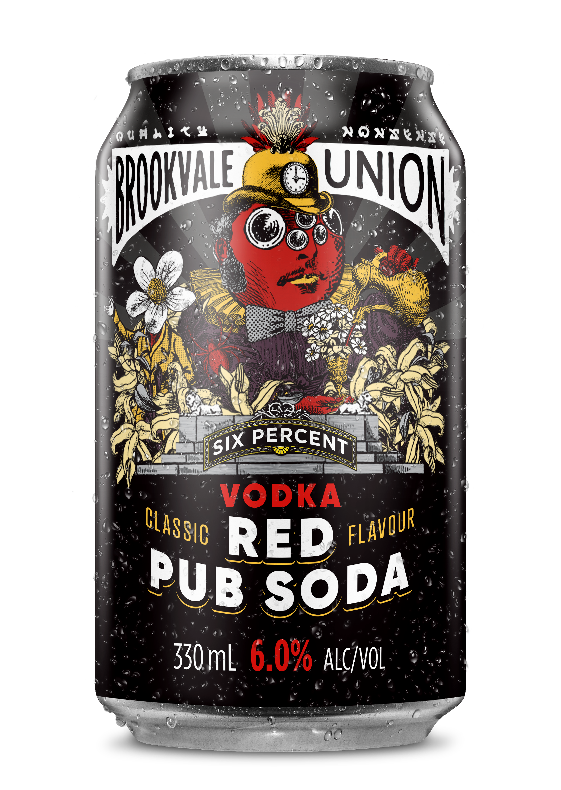 Vodka Red Pub Soda Six Percent - 330mL Can