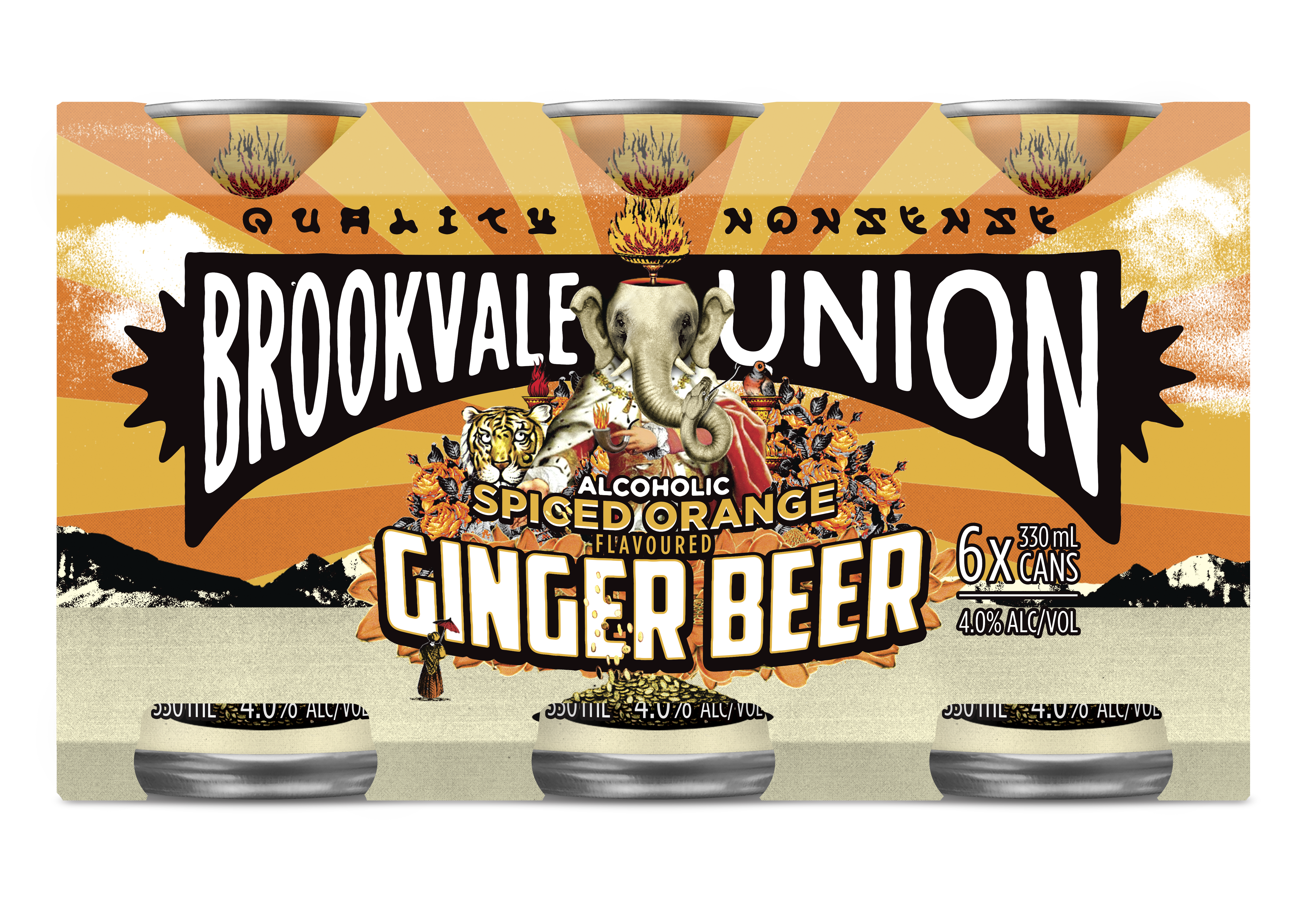 Ginger Beer Spiced Orange - 6 Pack